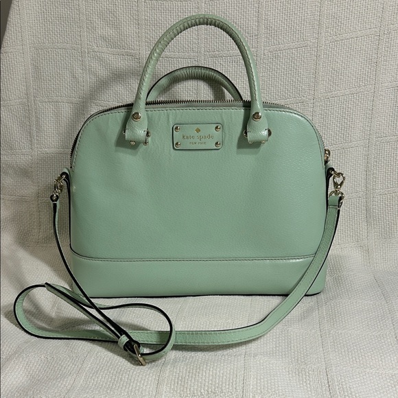 Kate Spade New York Mint Green Wellesley Rachelle Satchel With
